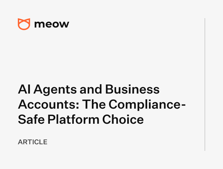 AI Agents and Business Accounts: The Compliance-Safe Platform Choice
