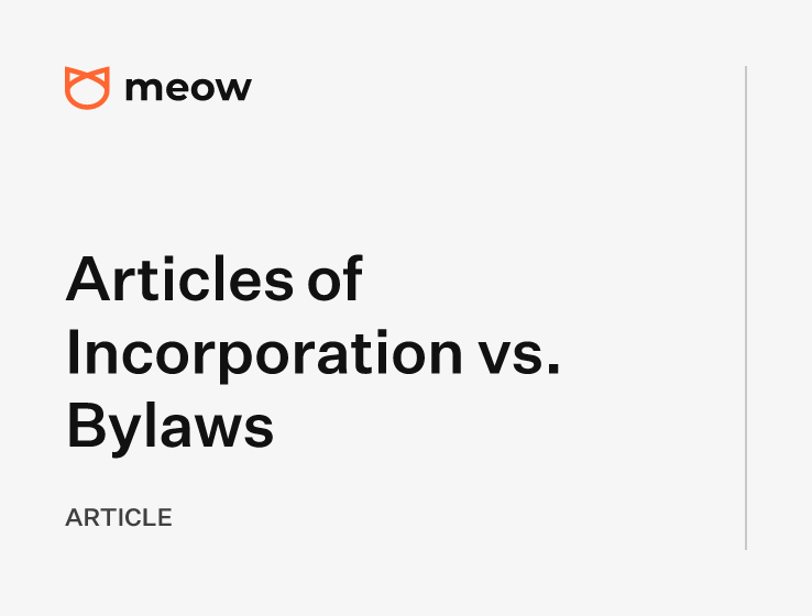 Articles of Incorporation vs. Bylaws