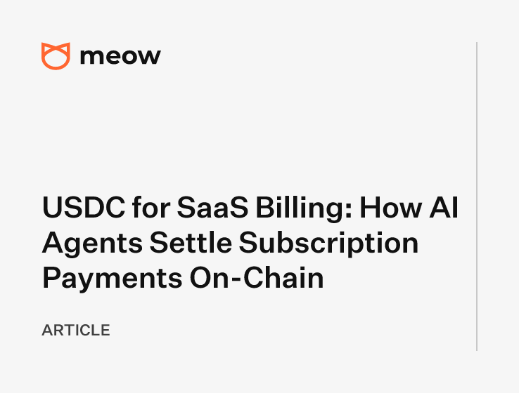 USDC for SaaS Billing: How AI Agents Settle Subscription Payments On-Chain