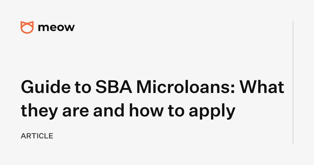 Guide to SBA Microloans: What they are and how to apply